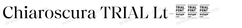 Chiaroscura TRIAL Lt字体转换